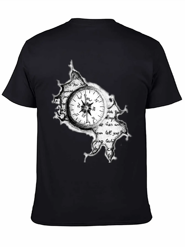 The Compass Lightweight Cotton T-Shirt – Daily Comfort Graphic Shirt