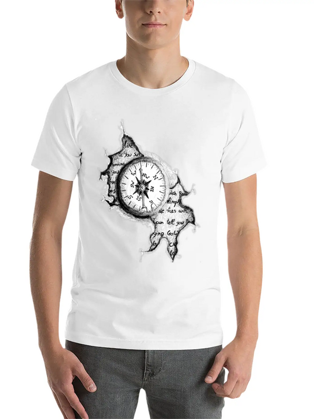 The Compass Lightweight Cotton T-Shirt – Daily Comfort Graphic Shirt