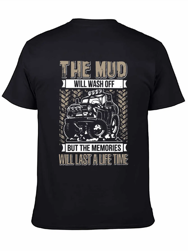 The Mud Will Wash Off Jeep Lightweight Cotton T-Shirt – Daily Comfort Graphic Shirt