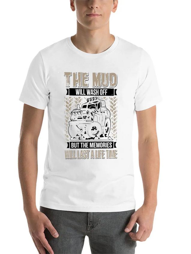 The Mud Will Wash Off Jeep Lightweight Cotton T-Shirt – Daily Comfort Graphic Shirt