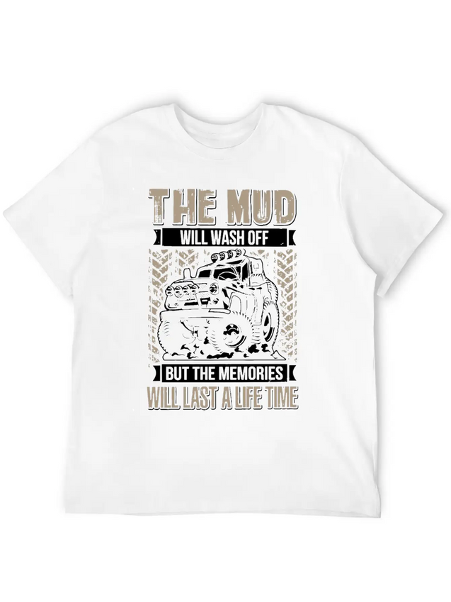 The Mud Will Wash Off Jeep Lightweight Cotton T-Shirt – Daily Comfort Graphic Shirt