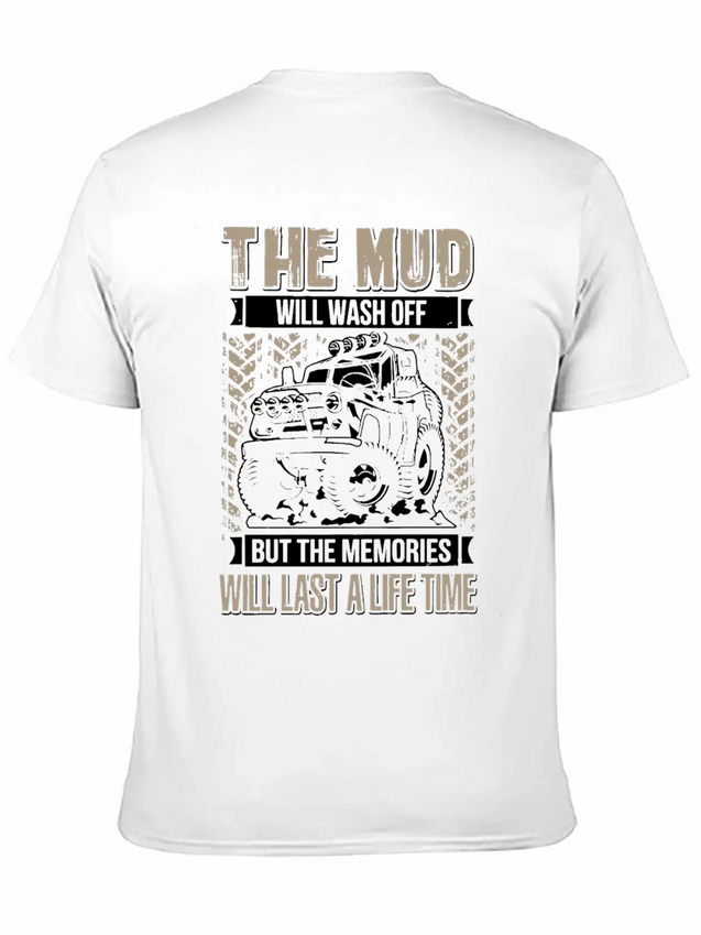 The Mud Will Wash Off Jeep Lightweight Cotton T-Shirt – Daily Comfort Graphic Shirt