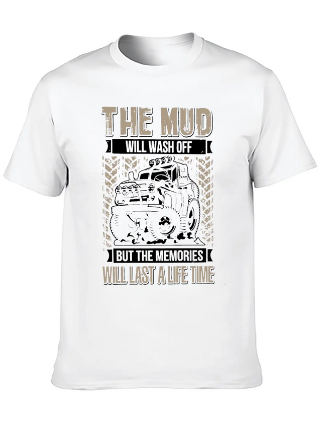 The Mud Will Wash Off Jeep Lightweight Cotton T-Shirt – Daily Comfort Graphic Shirt