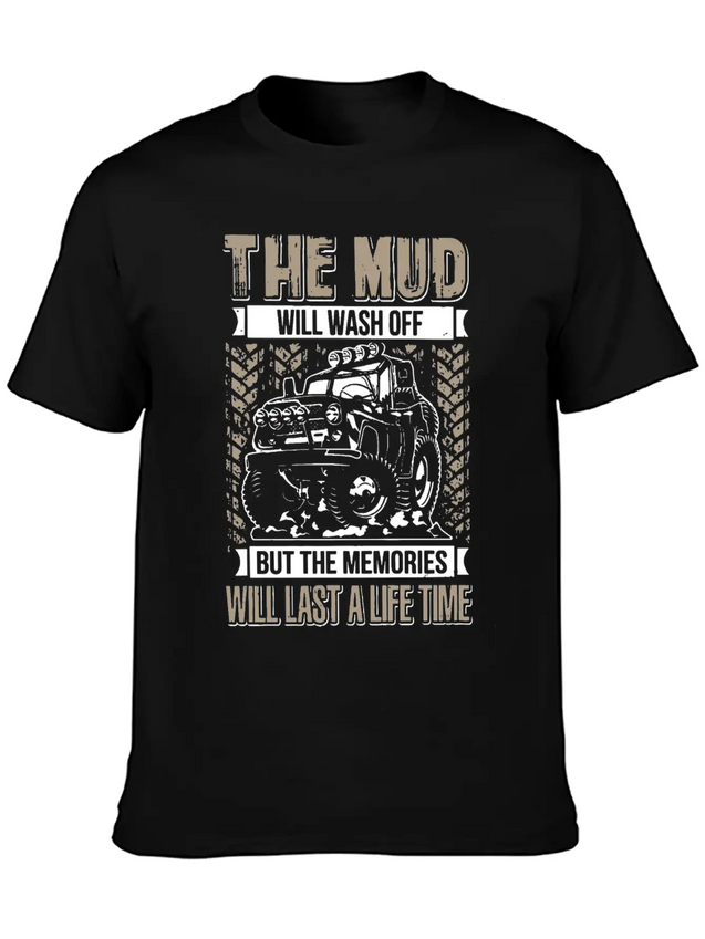 The Mud Will Wash Off Jeep Lightweight Cotton T-Shirt – Daily Comfort Graphic Shirt