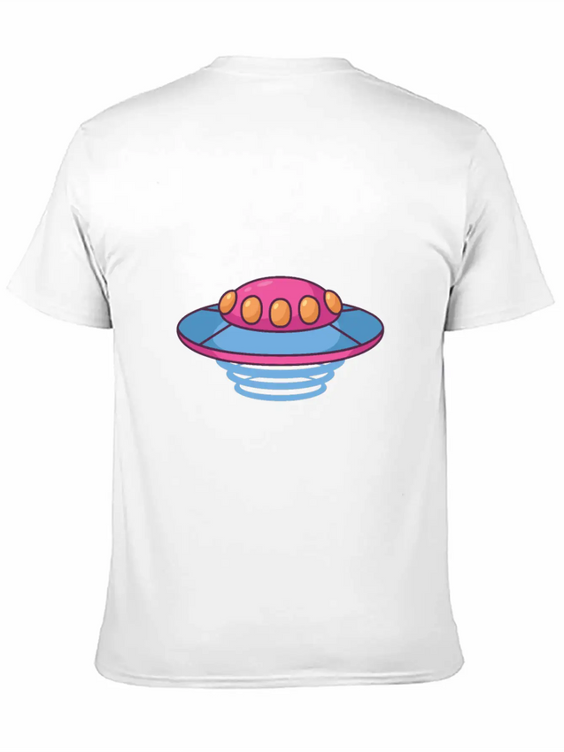 The Purple Flying Saucer Lightweight Cotton T-Shirt – Daily Comfort Graphic Shirt