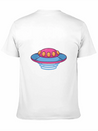The Purple Flying Saucer Lightweight Cotton T-Shirt – Daily Comfort Graphic Shirt