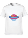 The Purple Flying Saucer Lightweight Cotton T-Shirt – Daily Comfort Graphic Shirt