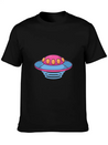 The Purple Flying Saucer Lightweight Cotton T-Shirt – Daily Comfort Graphic Shirt