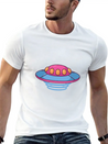 The Purple Flying Saucer Lightweight Cotton T-Shirt – Daily Comfort Graphic Shirt