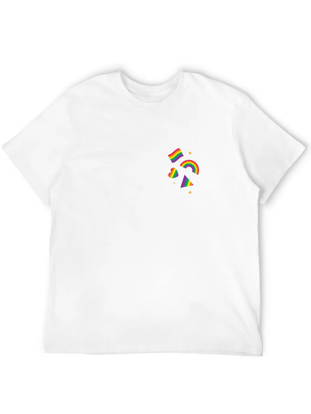 The Rainbow Lightweight Cotton T-Shirt – Daily Comfort Graphic Shirt