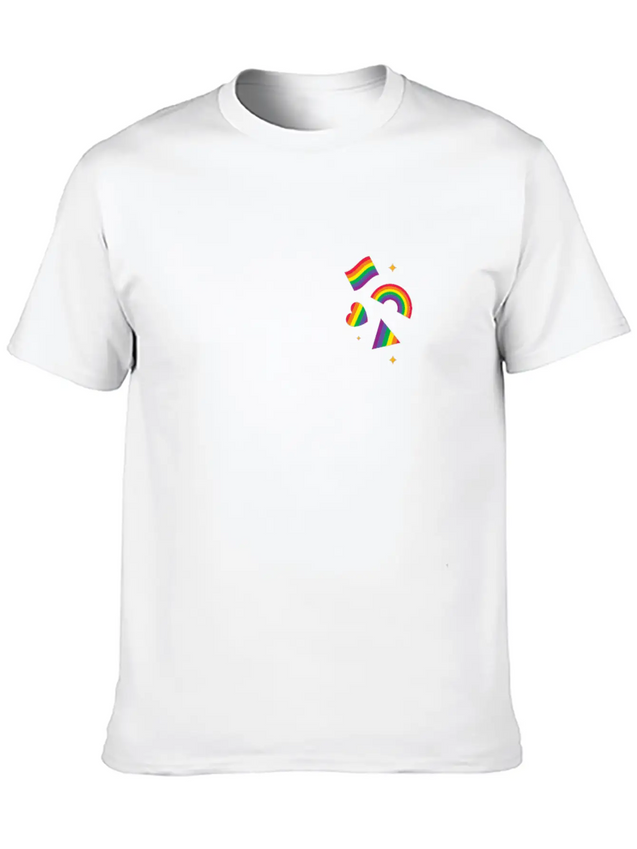 The Rainbow Lightweight Cotton T-Shirt – Daily Comfort Graphic Shirt