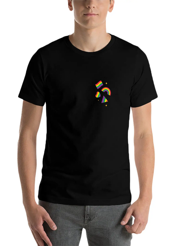 The Rainbow Lightweight Cotton T-Shirt – Daily Comfort Graphic Shirt