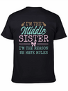 The Reason We Have Rules Middle Adult 3 Sisters Lightweight Cotton T-Shirt – Daily Comfort Graphic Shirt