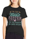 The Reason We Have Rules Middle Adult 3 Sisters Lightweight Cotton T-Shirt – Daily Comfort Graphic Shirt