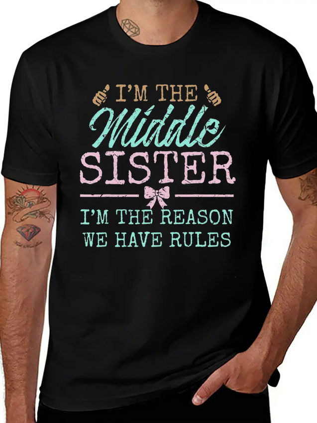 The Reason We Have Rules Middle Adult 3 Sisters Lightweight Cotton T-Shirt – Daily Comfort Graphic Shirt