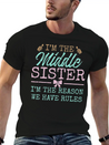 The Reason We Have Rules Middle Adult 3 Sisters Lightweight Cotton T-Shirt – Daily Comfort Graphic Shirt