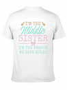 The Reason We Have Rules Middle Adult 3 Sisters Lightweight Cotton T-Shirt – Daily Comfort Graphic Shirt
