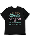 The Reason We Have Rules Middle Adult 3 Sisters Lightweight Cotton T-Shirt – Daily Comfort Graphic Shirt