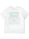The Reason We Have Rules Middle Adult 3 Sisters Lightweight Cotton T-Shirt – Daily Comfort Graphic Shirt