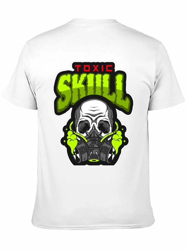 THE TOXIC SKULL Lightweight Cotton T-Shirt – Daily Comfort Graphic Shirt