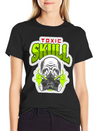 THE TOXIC SKULL Lightweight Cotton T-Shirt – Daily Comfort Graphic Shirt