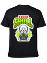 THE TOXIC SKULL Lightweight Cotton T-Shirt – Daily Comfort Graphic Shirt