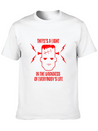 There's A Light In The Darkness Lightweight Cotton T-Shirt – Daily Comfort Graphic Shirt
