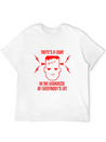 There's A Light In The Darkness Lightweight Cotton T-Shirt – Daily Comfort Graphic Shirt