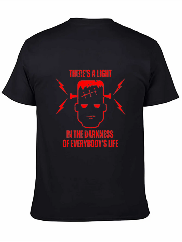 There's A Light In The Darkness Lightweight Cotton T-Shirt – Daily Comfort Graphic Shirt