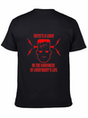 There's A Light In The Darkness Lightweight Cotton T-Shirt – Daily Comfort Graphic Shirt