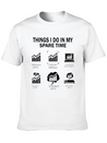 THINGS I DO IN MY CRYPTO Lightweight Cotton T-Shirt – Daily Comfort Graphic Shirt