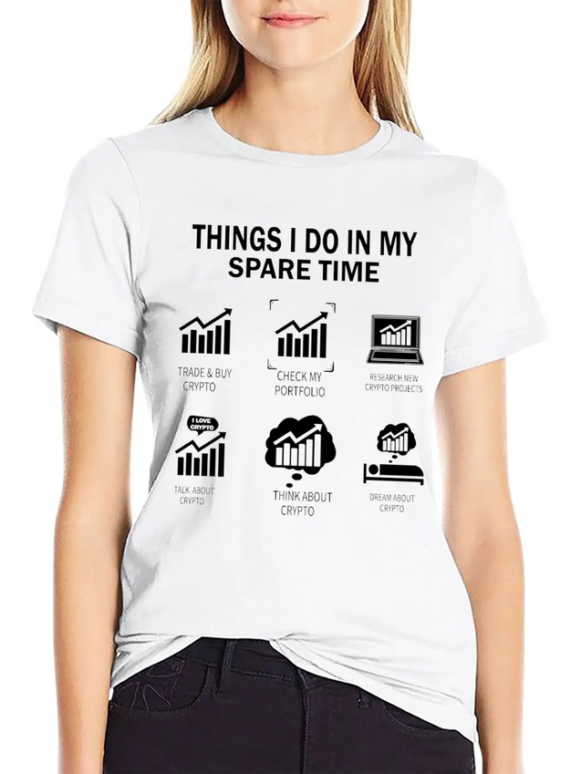 THINGS I DO IN MY CRYPTO Lightweight Cotton T-Shirt – Daily Comfort Graphic Shirt