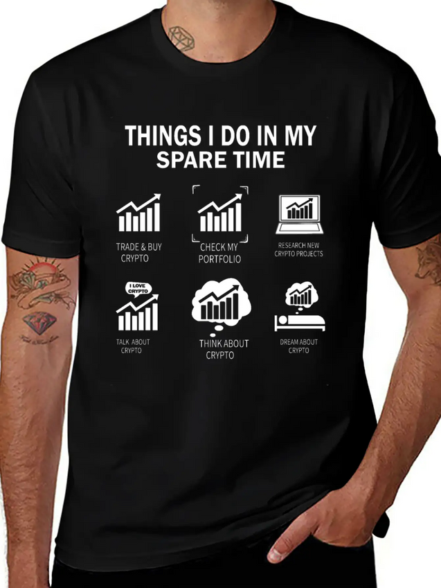 THINGS I DO IN MY CRYPTO Lightweight Cotton T-Shirt – Daily Comfort Graphic Shirt