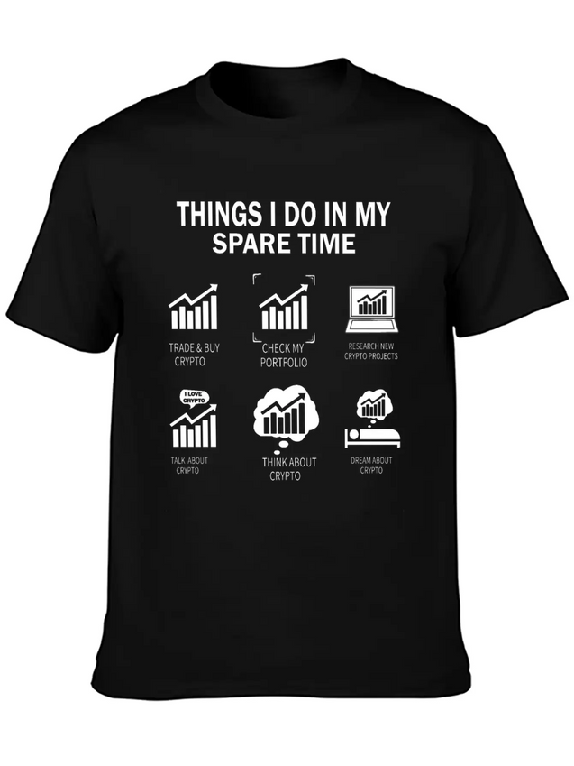 THINGS I DO IN MY CRYPTO Lightweight Cotton T-Shirt – Daily Comfort Graphic Shirt