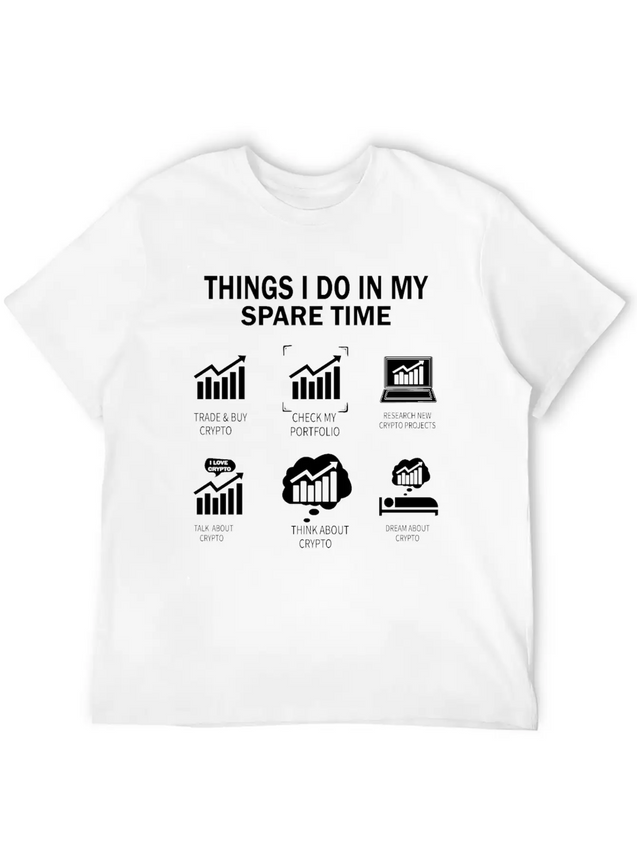 THINGS I DO IN MY CRYPTO Lightweight Cotton T-Shirt – Daily Comfort Graphic Shirt