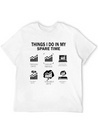THINGS I DO IN MY CRYPTO Lightweight Cotton T-Shirt – Daily Comfort Graphic Shirt