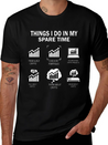 THINGS I DO IN MY CRYPTO Lightweight Cotton T-Shirt – Daily Comfort Graphic Shirt