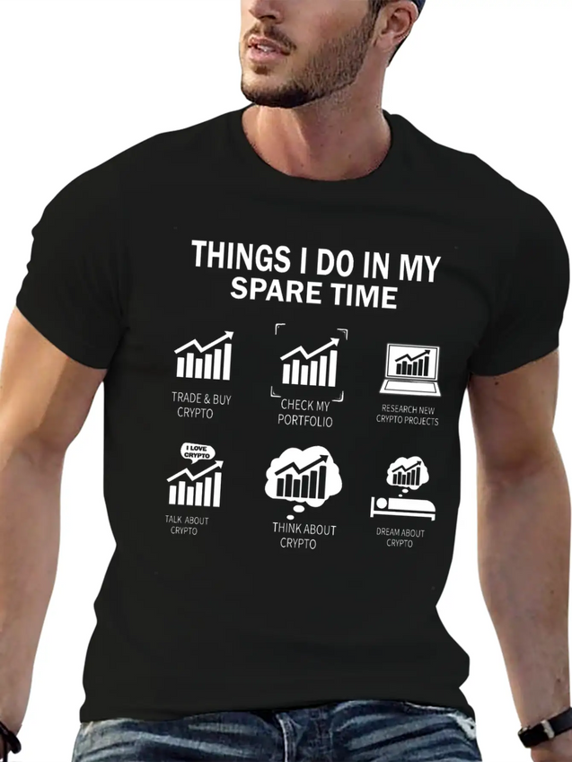THINGS I DO IN MY CRYPTO Lightweight Cotton T-Shirt – Daily Comfort Graphic Shirt