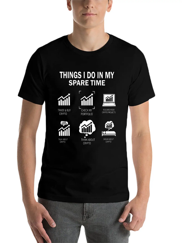 THINGS I DO IN MY CRYPTO Lightweight Cotton T-Shirt – Daily Comfort Graphic Shirt