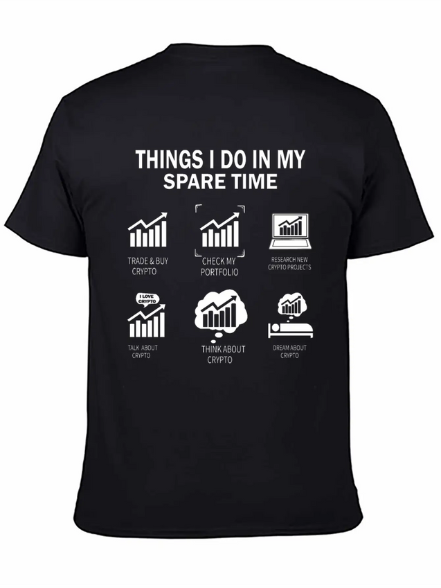 THINGS I DO IN MY CRYPTO Lightweight Cotton T-Shirt – Daily Comfort Graphic Shirt