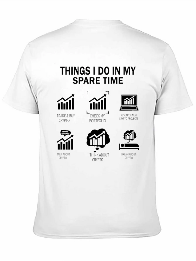 THINGS I DO IN MY CRYPTO Lightweight Cotton T-Shirt – Daily Comfort Graphic Shirt