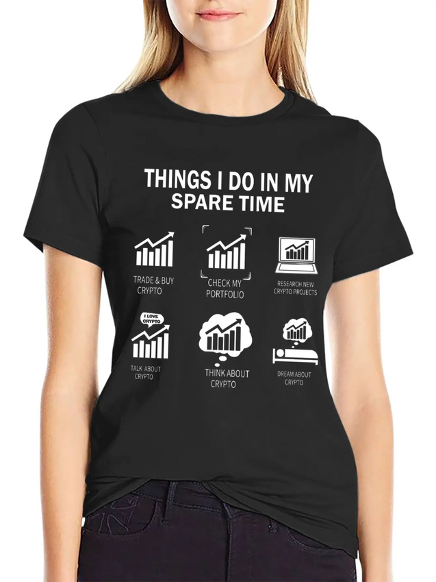 THINGS I DO IN MY CRYPTO Lightweight Cotton T-Shirt – Daily Comfort Graphic Shirt