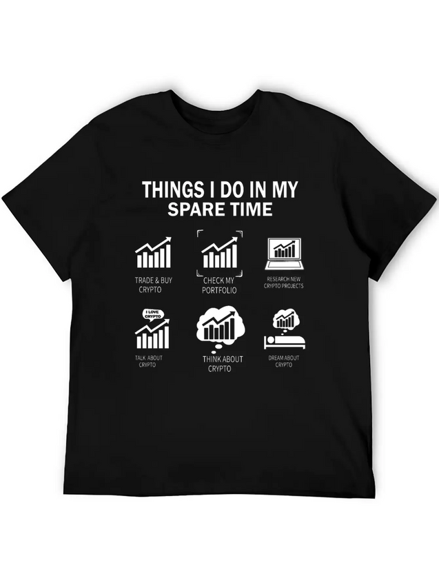 THINGS I DO IN MY CRYPTO Lightweight Cotton T-Shirt – Daily Comfort Graphic Shirt