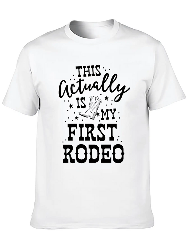 This Actually Is My First Rodeo Bull Horse Show Lightweight Cotton T-Shirt – Daily Comfort Graphic Shirt