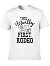 This Actually Is My First Rodeo Bull Horse Show Lightweight Cotton T-Shirt – Daily Comfort Graphic Shirt
