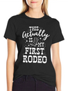 This Actually Is My First Rodeo Bull Horse Show Lightweight Cotton T-Shirt – Daily Comfort Graphic Shirt