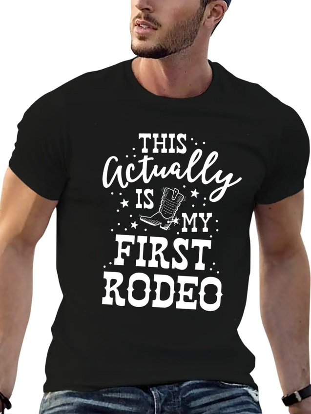 This Actually Is My First Rodeo Bull Horse Show Lightweight Cotton T-Shirt – Daily Comfort Graphic Shirt
