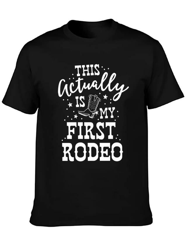 This Actually Is My First Rodeo Bull Horse Show Lightweight Cotton T-Shirt – Daily Comfort Graphic Shirt