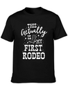 This Actually Is My First Rodeo Bull Horse Show Lightweight Cotton T-Shirt – Daily Comfort Graphic Shirt