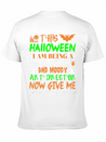 This Halloween Tired Moody Art Director Candy Lightweight Cotton T-Shirt – Daily Comfort Graphic Shirt